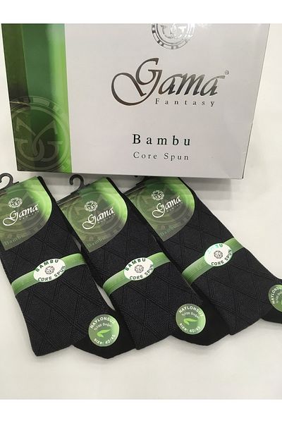 Gama Çorap 3 части бамбукови 100% естествени дебели зимни мъжки чорапи без шарки, без найлон