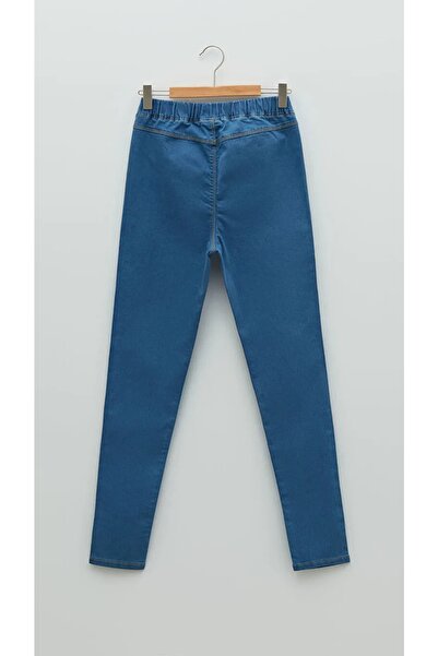 LC Waikiki Beli Lastikli Super Skinny Fit Kız Çocuk Jean Pantolon