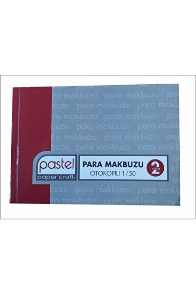 Pastel Para Makbuzu 10x14 Cm Ölçülerinde A6 2 Nüsha (1 Asıl 1 Suret) 1/50 Oto...