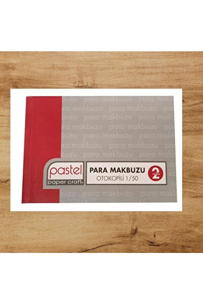 Pastel Para Makbuzu (10x14 Cm Ölçülerinde ) Otokopili 1/50 2 Nüsha (1 Asıl 1 Suret) 1 Adet