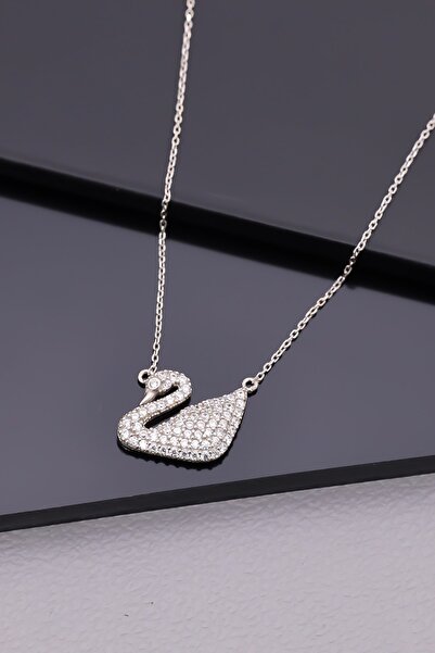 Miavi Silver 925 Ayar Gümüş Kuğu Kolye