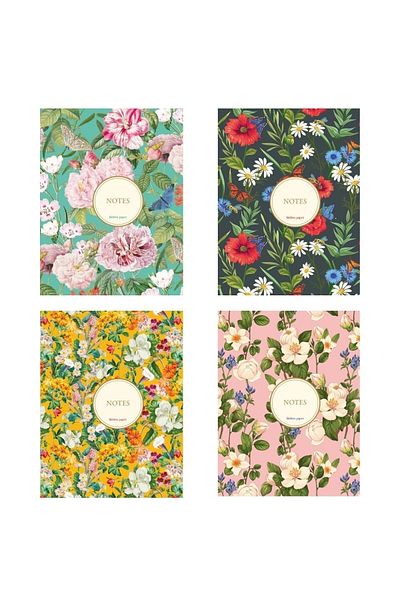 Koridor Yayıncılık Cloth Lined-unlined Notebook Set 160 Pages (2 Lines-2 Unlined)