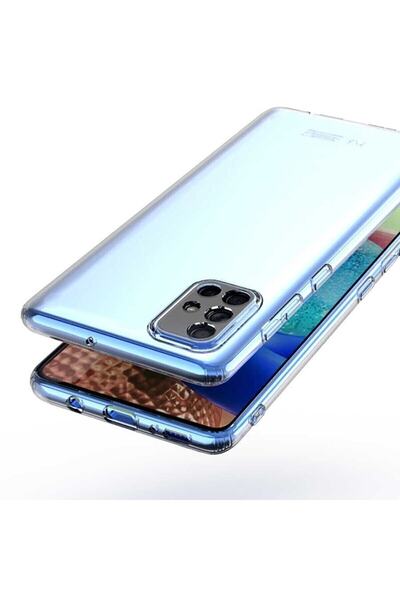 Nezih Case Samsung Galaxy A51 Uyumlu Kılıf Kamera Korumalı Şeffaf Esnek Yumuşak Silikon Kapak