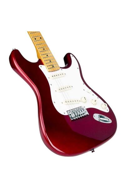 SX Stratocaster Elektro Gitar (candy Apple Red) Sst62+car