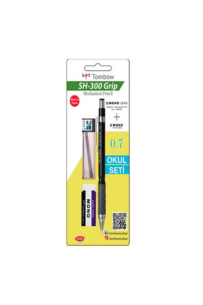 Tombow Sh-300 Grip 0.7mm Black Versatil Pen School Set Gr11