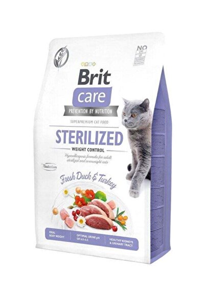 Brit Care Ördekli Kısırlaştrırılmış Light Yetişkin Kedi Maması 7 Kg