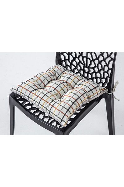 BUGİ HOME COLLECTİON Διακοσμητικό μαξιλάρι καρέκλας με σωλήνες