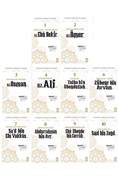 Timaş Yayınları Cennetle Müjdeli 10 Sahabe 10 Kitap Set - Mehmet Yıldız