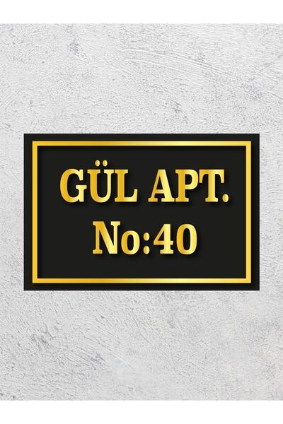 3D Apartman Isim Tabelası Apartman Tabelası Apartman Girişi Isimliği