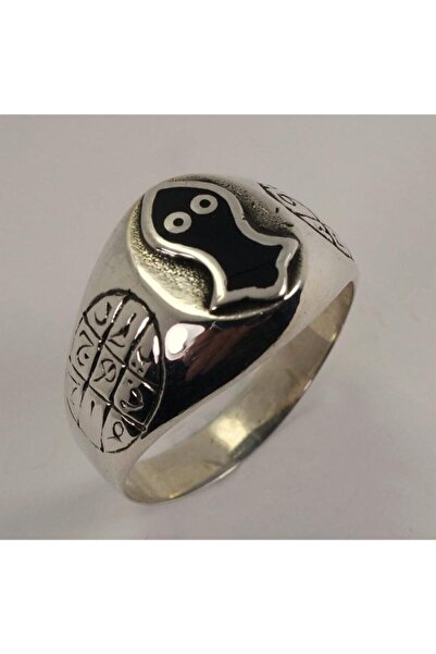 htc gümüş sepeti Nalı Şerif Ve Ebcet Figürlü Gümüş Serçe Parmak Yüzük