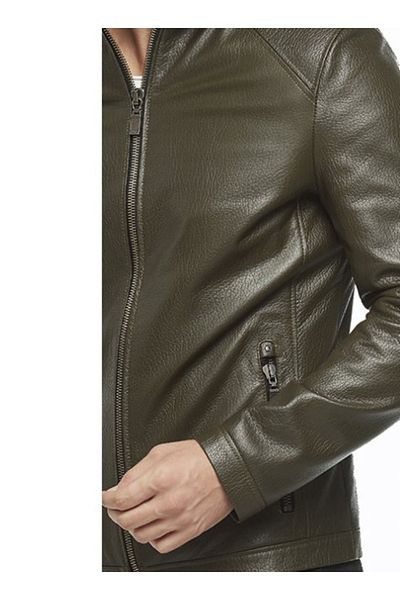 Hodore Monezzo Green Jumbo Leather Coat