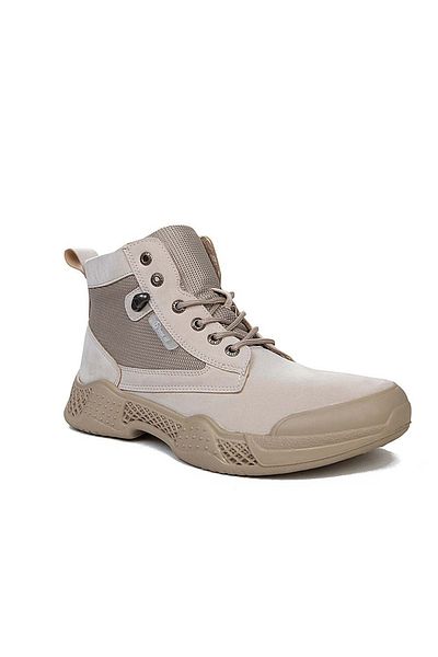 Aleza Shoes Ανδρικές μπότες μπεζ δέρμα