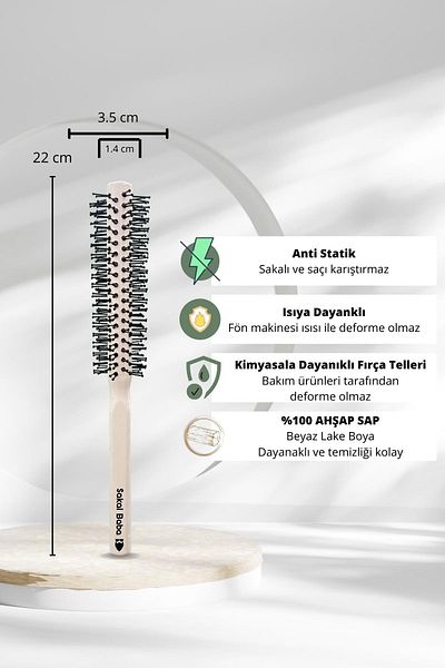 Sakal Baba Beard Hair Combing and Blow Drying Brush