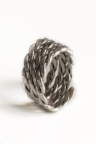 axexuar Triple Braided Model Adjustable Men's Women's Ring Wedding Ring