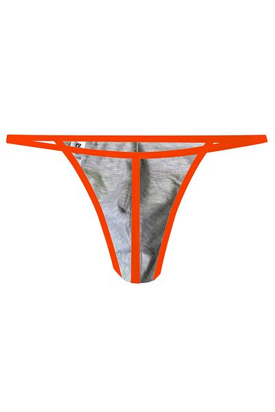 darkzone Neon Elastic Gray Men's Thong