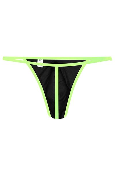 darkzone Neon Elastic Patterned Black Men's Thong