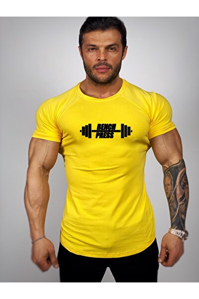 Black İstanbul Majica za fitnes sa štampanim motivom bench pressa