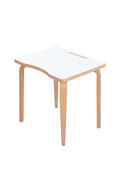 Beyaz Laminant Ahşap Çocuk Aktivite Ve Oyun Masası (2-7 Yaş)