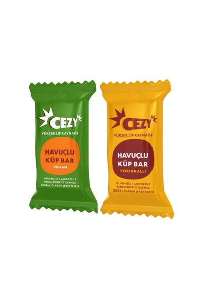 Havuçlu Küp Bar Vegan 30gx10 Adet Portakallı 30gx10 Adet