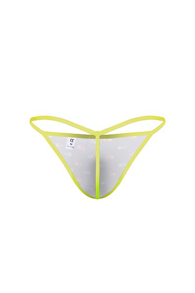 darkzone Neon Elastic Minibus Patterned Navy Blue Men's Thong