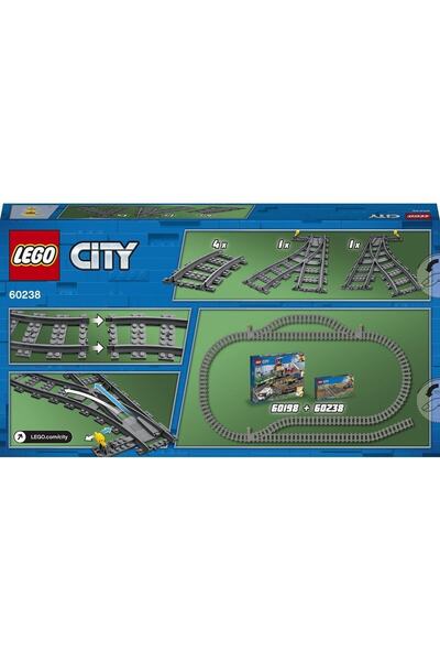 LEGO ® City Değiştiren Makaslar 60238 - Tren Seven Çocuklar için Yaratıcı Oyuncak Yapım Seti (8 P)