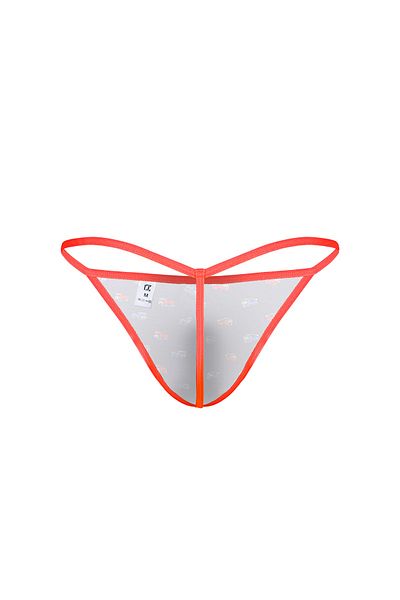 darkzone Neon Elastic Minibus Patterned Navy Blue Men's Thong