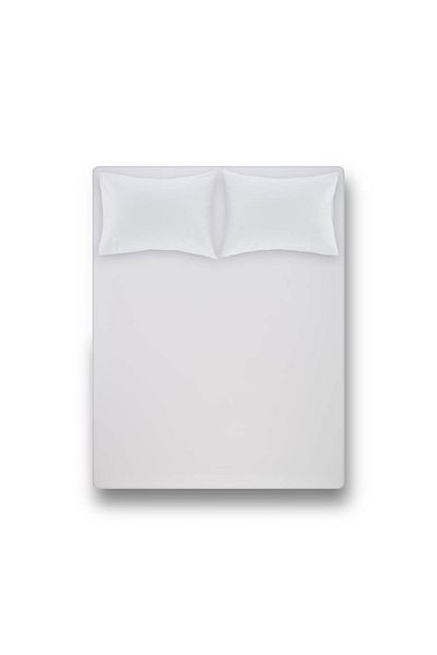 Zarif Home King Size (Battal) Bed Sheet-White