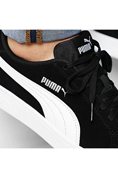 Puma Smash V2 - Men's Black-white Sports Shoes -364989 01