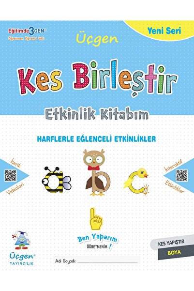 Üçgen Yayıncılık Üçgen 1.sınıf Kes Birleştir Etkinlik Kitabım