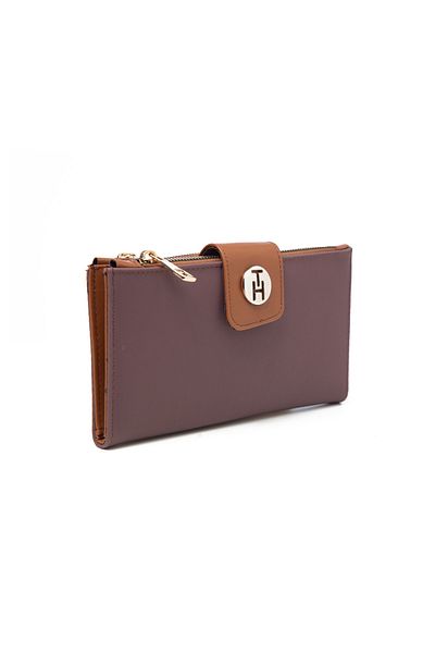 TH Women's Wallet Card Holder Th-yk15012 Salmon Tan
