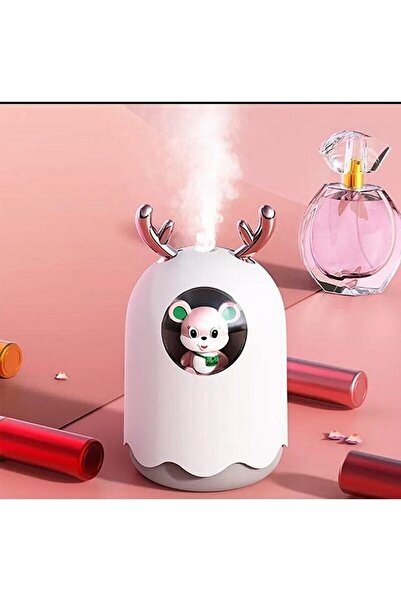 M90 Işıklı Su Hazneli Hava Nemlendirici Buhar Makinesi Aroma Nemlendirici 330ml