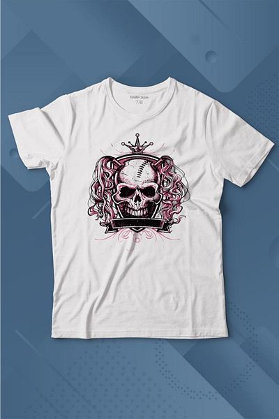 Kendim Seçtim Tricou cu imprimeu Skul Pigtalis Skull Acrest Tricou pentru copii