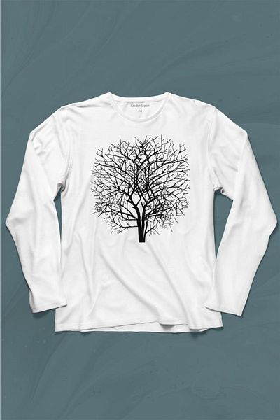 Kendim Seçtim Tree Fairy Branches Desen Tricou cu mânecă lungă Tricou imprimat