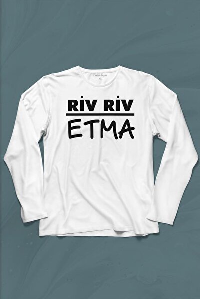 Kendim Seçtim Riv Riv Etma Crno more Sivisi Etme majica dugih rukava Štampano...