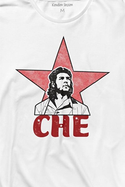 Kendim Seçtim Ernosto Че Гевара Червона Зірка Червона Зірка Довгий Рукав Футболка з Принтом