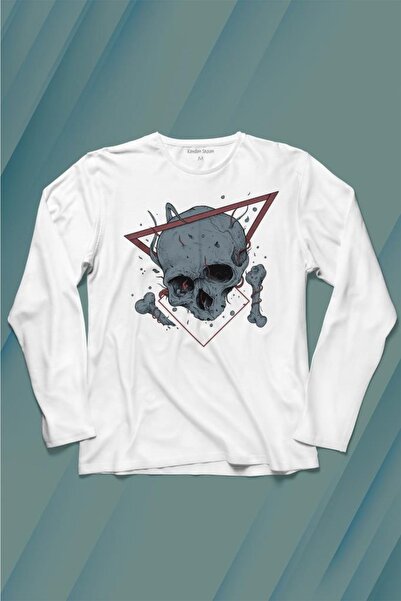 Kendim Seçtim Urbana ulična kultura Minimal Skull Skullhead Štampano Majica d...