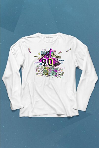 Kendim Seçtim Devedesetih Pop 90-ih Retro Vintage Majica Dugih Rukava Štampan...