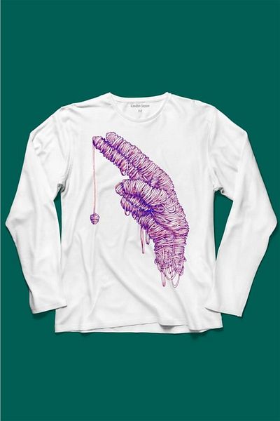 Kendim Seçtim Tricou cu mânecă lungă cu imprimeu Mummy Mano Duo