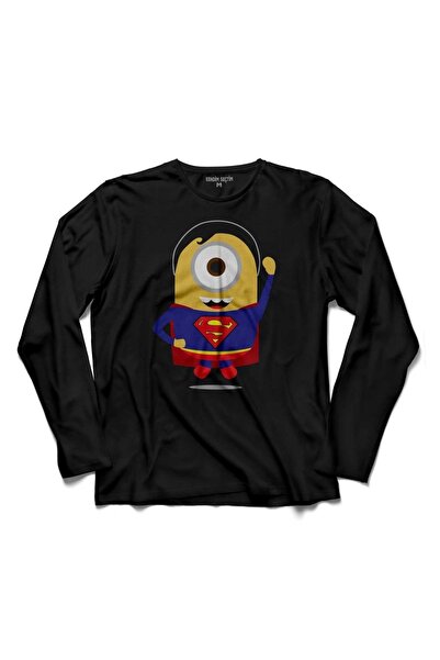 Kendim Seçtim Minions Minions Superman Superhero Hero Tricou cu mânecă lungă ...