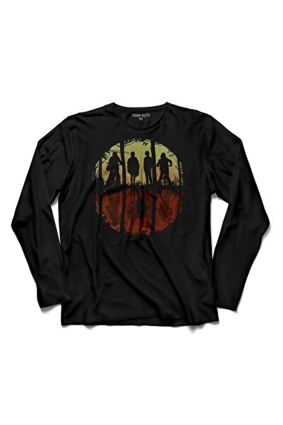 Kendim Seçtim Stranger Things Eleven Face Upside Down 5 Majica sa dugim rukav...