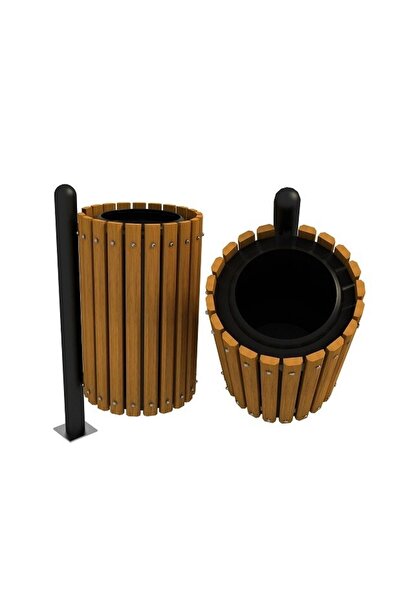 PARKSAN AHŞAP 70935 - Dış Mekan Ahşap Çöp Kovası