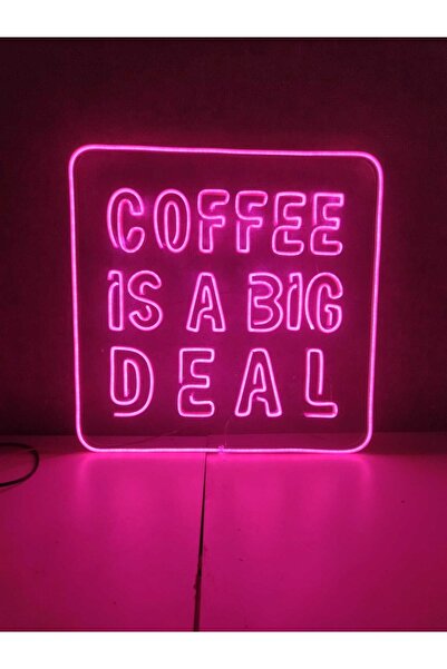 dekoraven Coffee Kahve - Kahve Köşesi Kafe Neon Tabela Neon Yazı Dekoratif Ay...