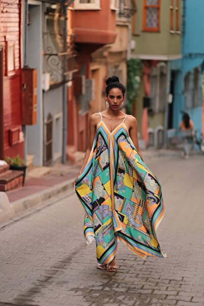 Prima Donna Kelebek Desenli Elbise