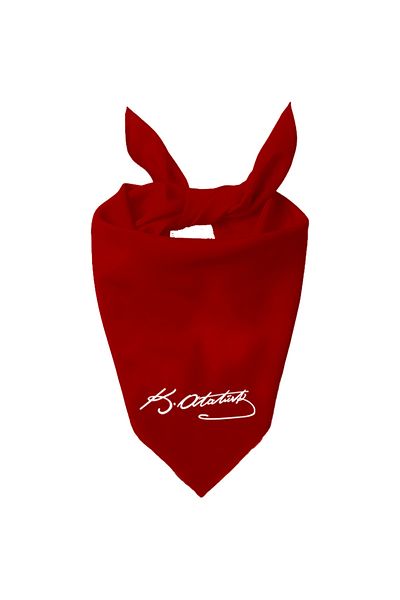 Tasarım Trend Ayyıldız And K.atatürk Signed Design Single Color Scarf