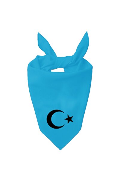 Tasarım Trend Eșarfă de culoare unică cu design Ayyıldiz