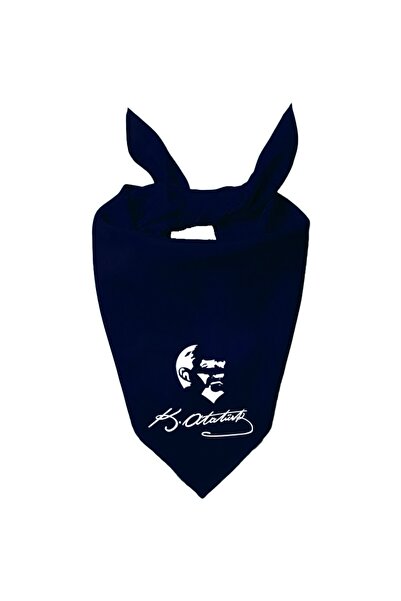 Tasarım Trend Підпис К. Ататюрка та силует Ататюрка Дизайн Одноколірний шарф