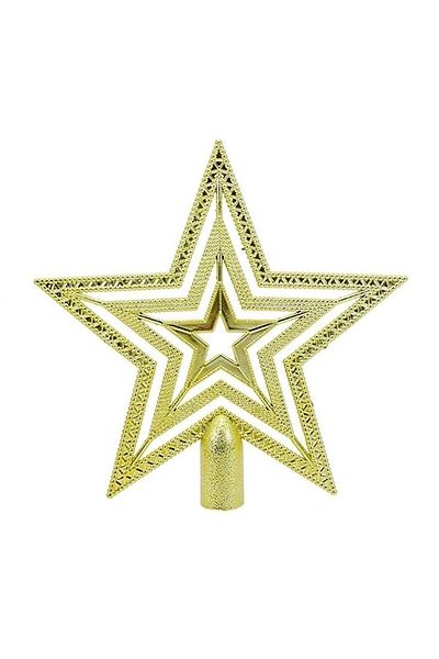 Happyland Christmas Tree Ornament Gold Hill Star 10 cm Christmas Pine Tree Hill Star