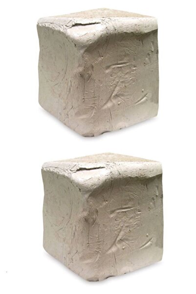 okulima طقم عجين سيراميك أبيض 2x6 كجم