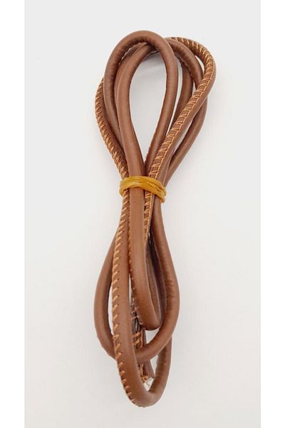 angel çanta aksesuar 5 Mm Tan Color Faux Leather Rope 1 Meter