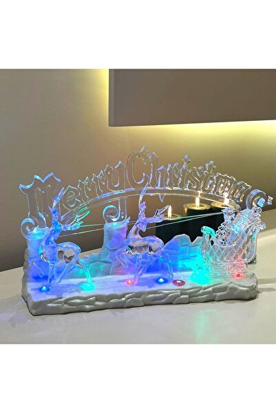 nesever store Yılbaşı Işıklı Müzik Kutusu - 45 Cm 7 Müzikli